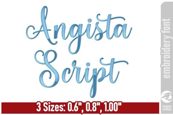 Angista Script Embroidery Font: Elevate Your Creative Projects