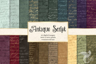 Antique Script Digital Paper: Elevate Your Creative Projects