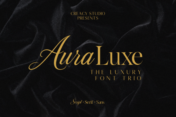Auraluxe Trio: The Typeface System for Premium Visual Identity