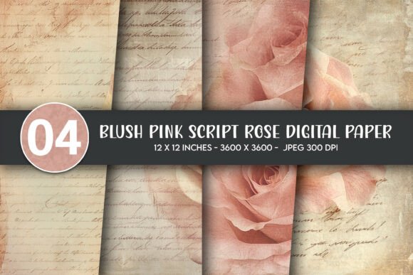 Blush Pink Script Rose Digital Paper: A Designer's Guide