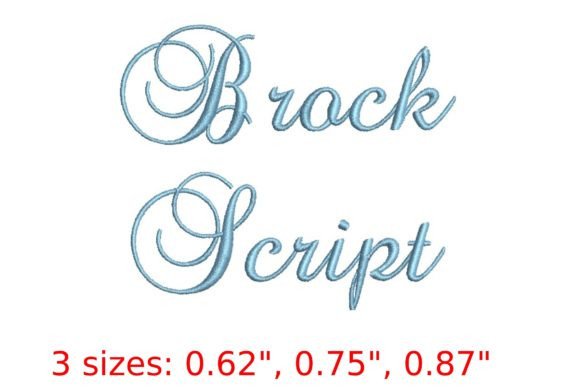Brock Script Font: Elevate Your Embroidery & Design Projects