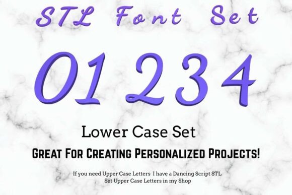 Dancing Script STL Set: 3D Letters for Makers