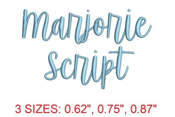 Elevate Your Designs with the Marjorie Script Embroidery Font