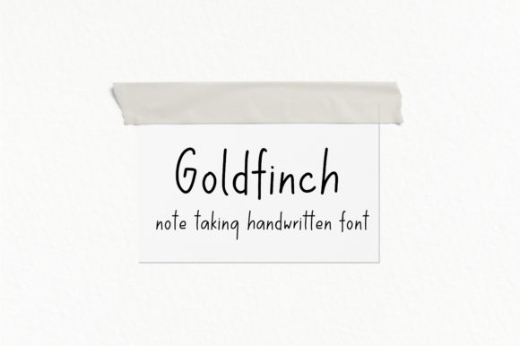 Goldfinch: A Handwritten Font for Authentic Branding