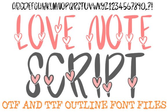 Love Note Script: Elevate Designs with Heartfelt Typography