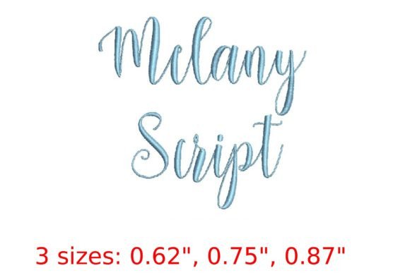 Melany Script Embroidery Font: Elevate Your Design