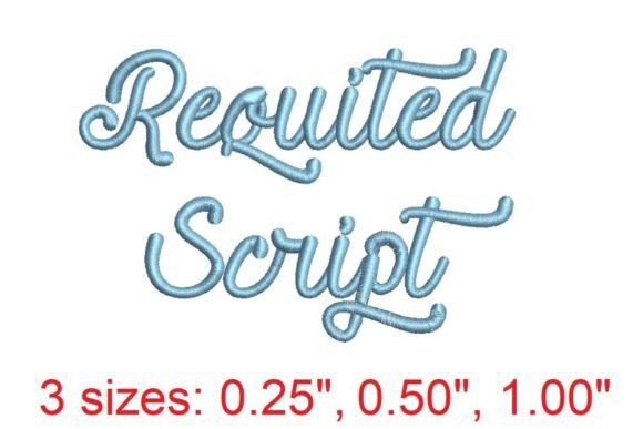 Requited Script Embroidery Font: Elevating Design with Elegant Typography