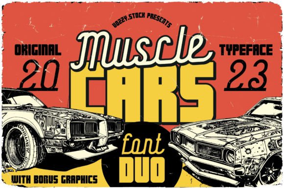 Revving Up Visual Identity: The Muscle Cars Font Duo