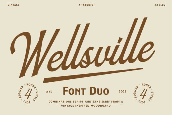 Wellsville Duo: Timeless Typography for Modern Branding